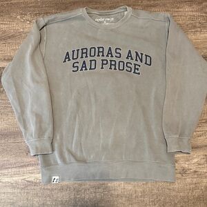 Taylor Swift folklore "auroras and sad prose crewneck sweatshirt. Medium.